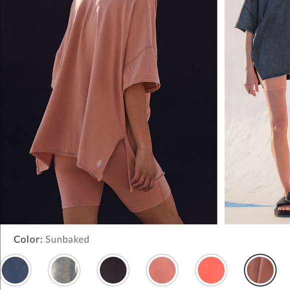 Free People Other - Free people womens biker short set